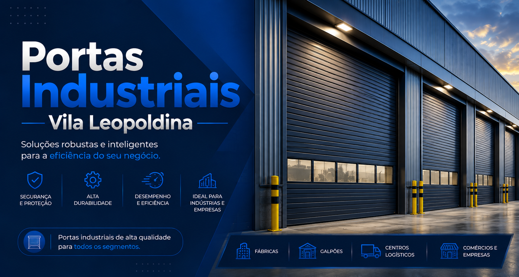Portas Industriais na Vila Leopoldina